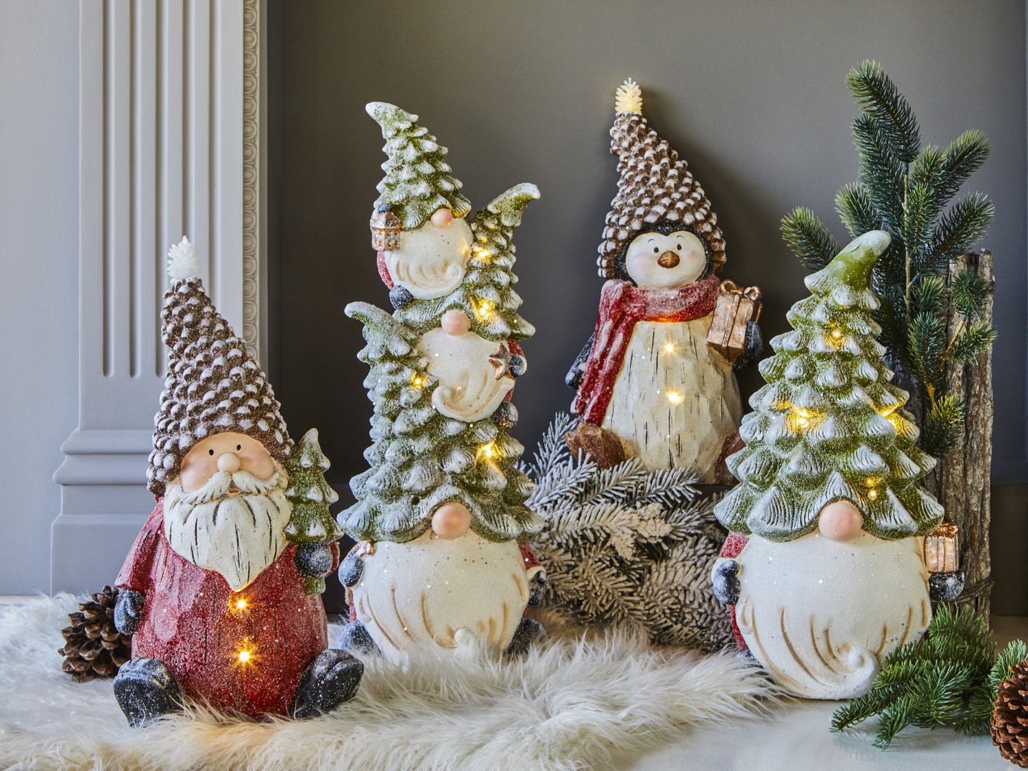 Джудже елха 46см с LED Christmas foresta